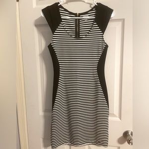 Black and White BodyCon Dress